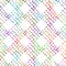 Brush Stroke Plaid Geometric Grung Pattern Seamless in Rainbow Color Check Background. Gunge Collage Watercolor Texture