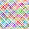 Brush Stroke Plaid Geometric Grung Pattern Seamless in Rainbow Color Check Background. Gunge Collage Watercolor Texture