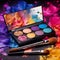 Brush Strokes of Brilliance: A Vibrant Makeup Palette