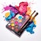 Brush Strokes of Brilliance: A Vibrant Makeup Palette