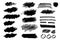 Brush strokes vector collection. Isolated painted elements