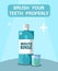 Brush your Teeth Properly Motivational Flat Poster