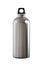 Brushed Aluminum Alloy, Steel or Titanium Metal Hiking or Cycling Sports Water Bottle with Black Bung for Carabiner.