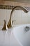 Brushed Stainless Steel Bathtub Faucet