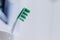 Brushing the teeth: Toothbrush in the bathroom