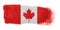Brushstroke Flag Canada