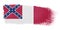 Brushstroke Flag Confederate National