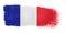 Brushstroke Flag France