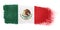 Brushstroke Flag Mexico