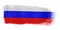 Brushstroke Flag Russia