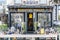 Brussels - Belgium - Art nouveau decorated facade of the restaurant Manhattn\'s Burgers