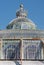 Brussels Belgium: Close up of the dome of The Winter Garden, part of the complex of interconnected greenhouses at Laeken Castle.