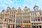 BRUSSELS, BELGIUM - JULY 07, 2016 : Guildhalls on the Grand Place (Grote Markt) is the central square of Brussels. Belgium.