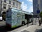 Brussels, Belgium - July 10th 2018: Electric bus on the newly created line 33 of STIB in Brussels