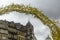 Brussels, Belgium: Yellow bicycle arch in Mont des Arts, Brussels, to receive the Tour de France