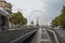 Brussels Capital Region - Belgium - View over the Louise tunnel, Poelaert square and the tramway railwaytracks