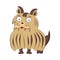 Brussels Griffon vector breed dog illustration. Cartoon funny pet character sittind on floor