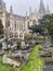 Brussels, Laeken, Belgium, November 30, 2020 - Destroyed or abandoned Graves at Laeken old Cemetery in Brussels, with the basilica
