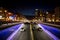 BRUSSELS - NOVEMBER 25, 2017: Porte de Namur tunnel in Brussels photographed at dusk.