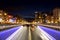 BRUSSELS - NOVEMBER 25, 2017: Porte de Namur tunnel in Brussels photographed at dusk.