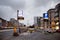 BRUSSELS - NOVEMBER 25, 2017: Subterranean parking entrance at Porte de Namur, Brussels.