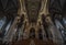 Brussels Old Town, Brussels Capital Region - Belgium - Interior design of the gothic Chapel church, with a big community of