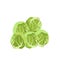 Brussels sprouts icon. Food for a healthy diet. Natural product made from green vegetables, suitable for vegetarians. A