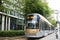 Brussels tramway in Avenue Louise, Belgium