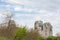 brutalist socialist Yugoslav high rise apartment buildings, housing towers, in the residential district of Banjica