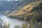Bruttig-Fankel, Germany - 11 12 2020: autumn vineyards in Moselle valley