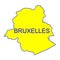 Bruxelles city map vector
