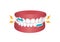 Bruxism vector illustration | grinding teeth