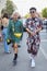 Bryan Boy and Declan Chan after Prada fashion show, Milan Fashion Week street style