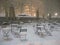 Bryant Park in the Snow, New York City, USA