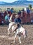 BRYCE CANYON CITY - JUNE 21, 2018: Cowboys ride their horses at