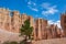 Bryce Canyon - Close up scenic view of the wall of windows on Peekaboo hiking trail in Bryce Canyon National Park, Utah, USA