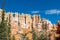 Bryce Canyon - Close up scenic view of the wall of windows on Peekaboo hiking trail in Bryce Canyon National Park, Utah, USA