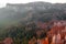 Bryce Canyon valley filled with morning sunlight