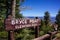 Bryce Point Canyon elevation sign