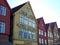 Bryggen waterfront. old wooden buildings