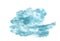 Bstract blue watercolor cloud on a white background. illustration for posters, postcards, banners and creative design