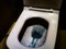 Bstract creative background, Abstract creative, Toilet, Water, closetoilet , White toilet in the bathroom, Top view of toilet bowl