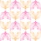 Ðbstract orange and pink wings pattern on seamless background