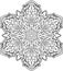 Bstract vector round lace design - mandala, decorative element