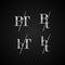 BT initial letter elegant symbol template vector