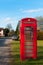 BT telephone box in a Suffolk Village, UK