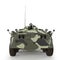 BTR-80 amphibious armoured personnel carrier on white. Front view. 3D illustration