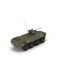 BTR-80 wheeled armoured vehicle personnel carrier on white. 3D illustration