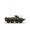BTR-80 wheeled armoured vehicle personnel carrier on white. 3D illustration