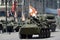 The BTR-82A is an Russian 8x8 wheeled amphibious armoured personnel carrier (APC).